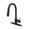 Everflow Kitchen faucet w/ pull down Sprayer, 1 handle, 1 or 3 hole Stainless Matte Black BAC-K50MB - alternate 1